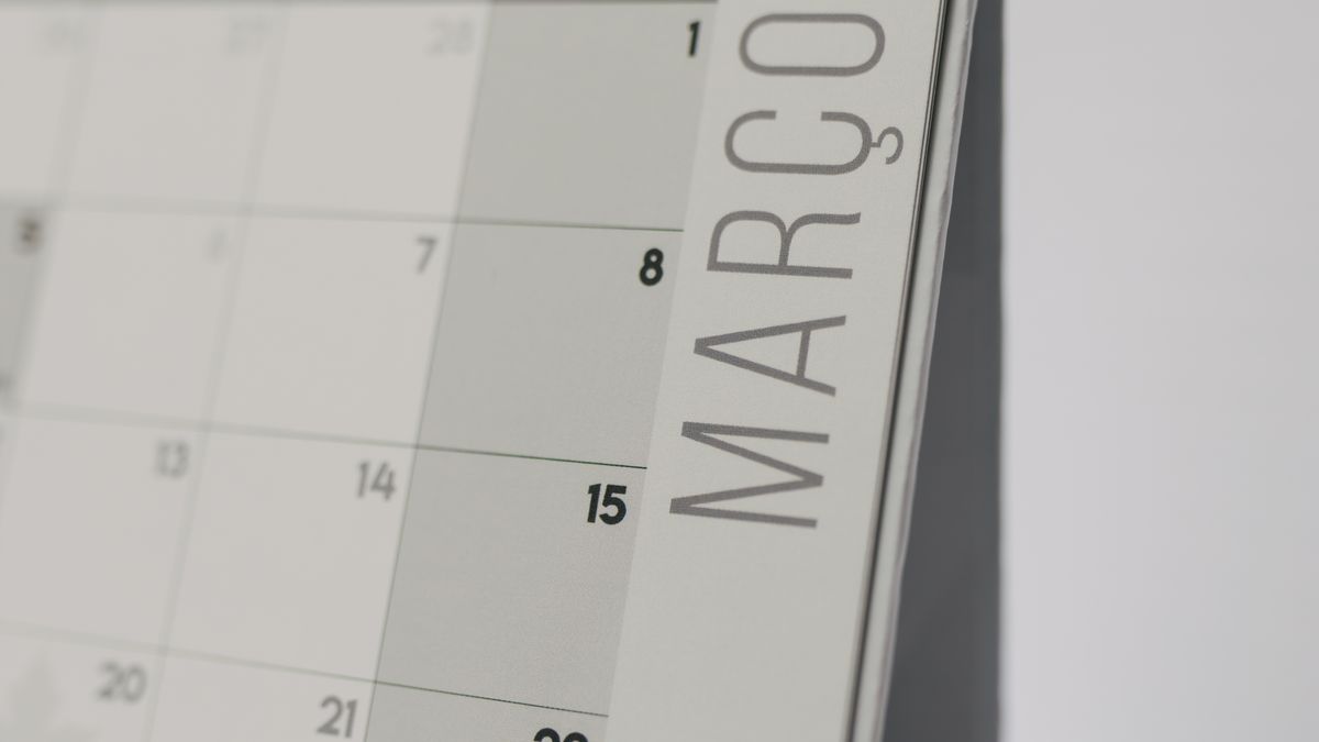 A desk calendar turned to a new month — Japanese public holidays and bookable slots